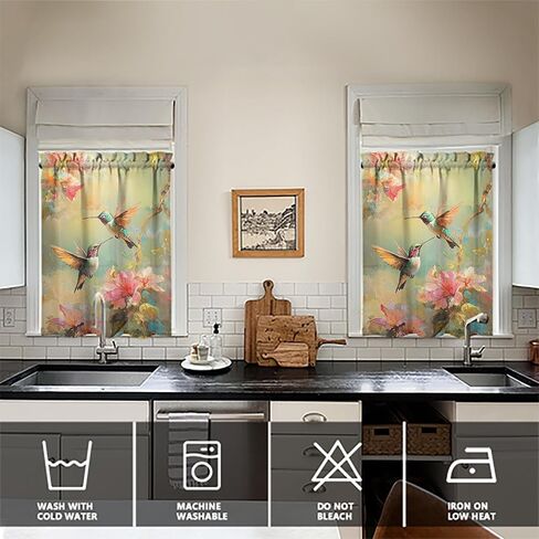 Bee Kitchen Curtains Valances and Tiers Set for Windows, Bathroom Window Curtain Valance 3 Piece Sets for Animal Lovers,Kitchen Decor for Living Room,54"x 36" in Saudi Arabia