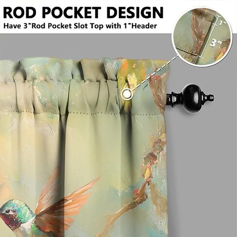 Bee Kitchen Curtains Valances and Tiers Set for Windows, Bathroom Window Curtain Valance 3 Piece Sets for Animal Lovers,Kitchen Decor for Living Room,54"x 36" in Saudi Arabia