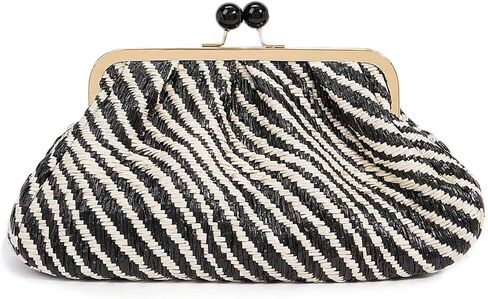 Straw Clutch Purse for Women, Classic Beach Clutch,Woven Summer Bag, Dumpling Wicker Handbag for Summer Daily Vacation Use in Kuwait