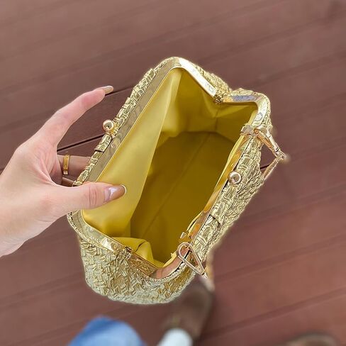 CUXVA Woven Pattern Clutch Purse Ruched Dumpling Evening Bag Chain Strap Handbags Elegant PU Leather Clutch Bag in Saudi Arabia