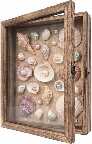 Shadow Box Frame Display Case 13x16 Shadow Box with Linen Back, Real Glass Window Door with Hinge, Picture Frame for Memorabilia Medals Wedding Bouquet Collections, Memory Box for Keepsakes in Saudi Arabia