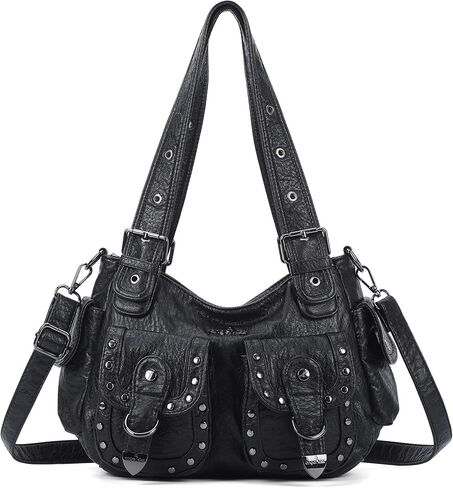 Angel Kiss Hobo Bags For Women Puses and Handbags Multi Pocket Studded Shoulder Bag Y2K Tote Bag in Kuwait