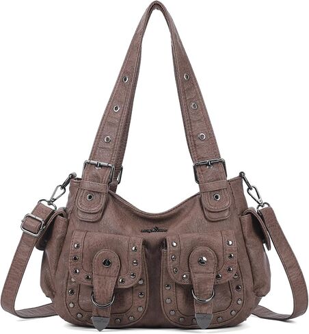 Angel Kiss Hobo Bags For Women Puses and Handbags Multi Pocket Studded Shoulder Bag Y2K Tote Bag in Kuwait