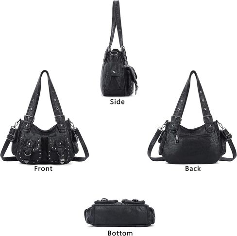 Angel Kiss Hobo Bags For Women Puses and Handbags Multi Pocket Studded Shoulder Bag Y2K Tote Bag in Kuwait