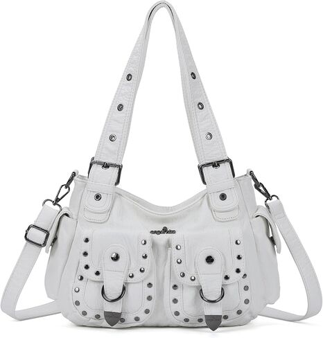 Angel Kiss Hobo Bags For Women Puses and Handbags Multi Pocket Studded Shoulder Bag Y2K Tote Bag in Kuwait