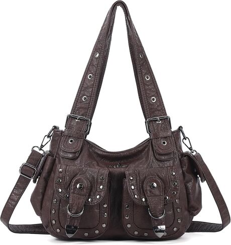 Angel Kiss Hobo Bags For Women Puses and Handbags Multi Pocket Studded Shoulder Bag Y2K Tote Bag in Kuwait