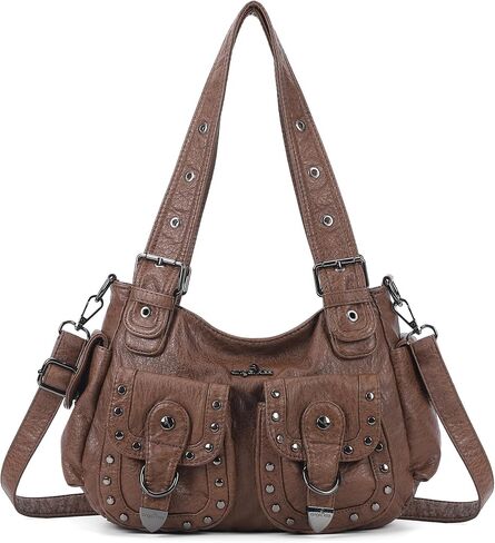 Angel Kiss Hobo Bags For Women Puses and Handbags Multi Pocket Studded Shoulder Bag Y2K Tote Bag in Kuwait