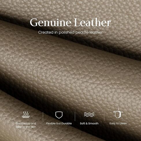 befen Genuine Leather Bucket Bag for Women, Soft Pebbled Leather Bucket Shoulder Bag, Everyday Casual Tote Bag Minimalist in Kuwait
