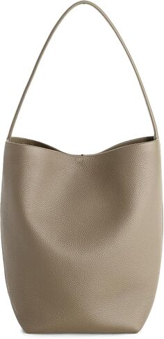 befen Genuine Leather Bucket Bag for Women, Soft Pebbled Leather Bucket Shoulder Bag, Everyday Casual Tote Bag Minimalist in Kuwait