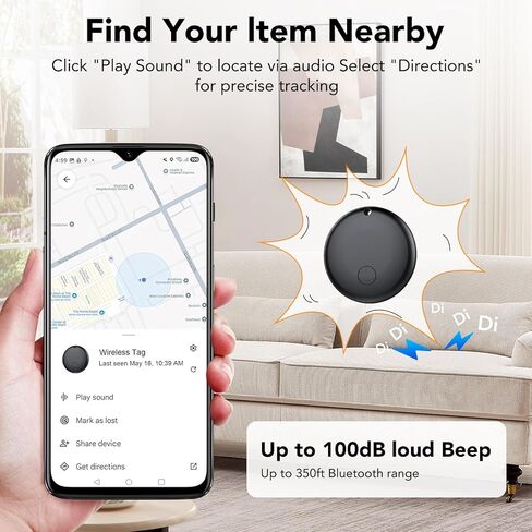 Android Air Tracker, Bluetooth Tracker Tags, Work with Google's Find Hub(Android), Smart Tags for Luggage, Wallet, Vehicles, Keys (Not for iOS) 4 Pack in Saudi Arabia