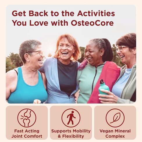 OsteoCore - Calcium Supplements for Women (1 Month Supply) Osteoporosis & Bone Health - Calcium Absorption - Vitamin D3 & Vitamin K2 Complex - Gluten Free, Non GMO, Made in USA by Heale - 120 Tablets in Saudi Arabia