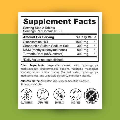 Zaytun Halal Joint Support with Turmeric + Glucosamine, Promotes Joint Health, Flexibility and Supports Mobility, 1 Month Supply, No Gluten, No Gelatin, Made in USA - Halal Vitamins in Saudi Arabia