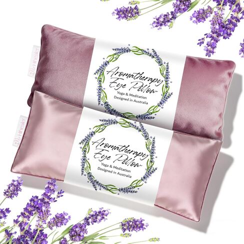 Relaxation Gifts for Women, Weighted Eye Mask for Sleeping, Yoga, Spa, Meditation, Lavender Eye Pillow Heated for Headache, Sinus & Dry Eyes Relief, Moist Heat Mask, Birthday Gifts for Mom (Purple) in Saudi Arabia