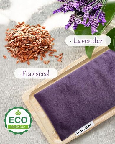 Relaxation Gifts for Women, Weighted Eye Mask for Sleeping, Yoga, Spa, Meditation, Lavender Eye Pillow Heated for Headache, Sinus & Dry Eyes Relief, Moist Heat Mask, Birthday Gifts for Mom (Purple) in Saudi Arabia