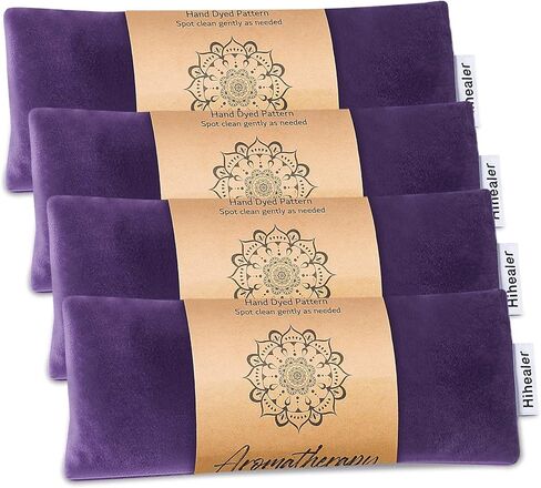 Relaxation Gifts for Women, Weighted Eye Mask for Sleeping, Yoga, Spa, Meditation, Lavender Eye Pillow Heated for Headache, Sinus & Dry Eyes Relief, Moist Heat Mask, Birthday Gifts for Mom (Purple) in Saudi Arabia