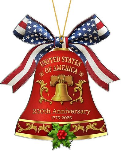 Patriotic Eagle Ornament for USA 250th Birthday 2026 – Acrylic Hanging Decoration for USA Anniversary Celebration, Americana Window Decor, Red White Blue, 4 x 4 Inch in Saudi Arabia