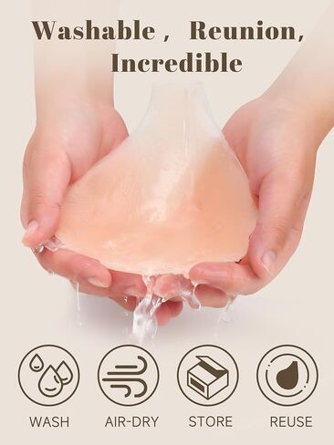 Sticky Bras for Women 2 Pairs Adhesive Bra Lift Invisible Silicone Backless Strapless Bra with 2PCS Nipple Covers in Kuwait