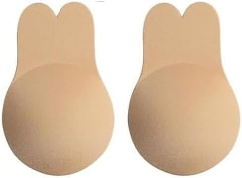 Strapless Sticky Bra for Women Invisible Adhesive Push Up Silicone Backless Breast Lift with Nipple Covers in Saudi Arabia