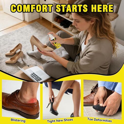 Shoe Stretch Spray, Professional Shoe Stretcher Spray, Boot Stretcher Spray to Relieve Shoe Tightness and Leather Stiffness, Softener for Leather, Suede, Nubuck, Canvas, for Women and Men, 6.0 FL.OZ in Saudi Arabia