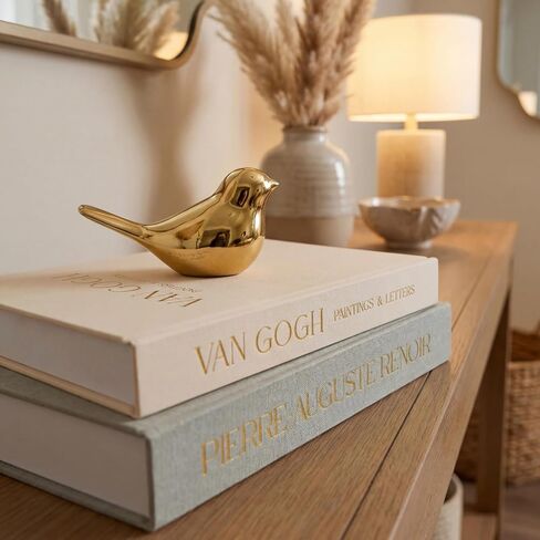 Decorative Books Set of 2 with Hidden Storage – Premium Linen Coffee Table Books, Van Gogh & Renoir Art Decor | Faux Decorative Book Storage Box for Living Room, Entryway & Home Decor in Saudi Arabia