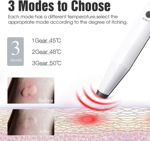 Insect Sting and Bite Relief,Rechargeable Bug Bite Itch Relief Thing for Mosquito Bites, Chemical-Free Insect Bite Healer in Kuwait