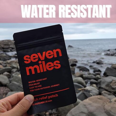 Seven Miles Bug Bite Itch Relief Patch, Great for Hiking, Travel, After Bite Insect Bite Treatment, Anti Itch Cream Alternative, Insect Bite Relief, 72 Patches in Kuwait