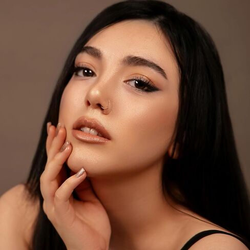 Fake Nose Rings 8PCS, Clip On Nose Ring No Piercing, Faux Septum Nose Rings for Beginners, Adjustable 20G, Black Gold Rose Gold Silver in Saudi Arabia