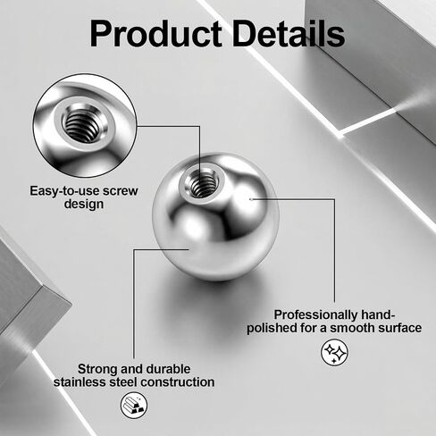 60 Pcs 16G Piercing Balls Replacement, Externally Threaded Surgical Steel Spikes for Industrial Barbell Tongue Nipple Navel Jewelry (3mm 4mm 5mm, Silver) in Kuwait