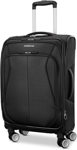 American Tourister 4 KIX 3.0 Carry-On Softside Expandable Luggage with 4 Spinner Wheels, Sapphire Blue in Kuwait
