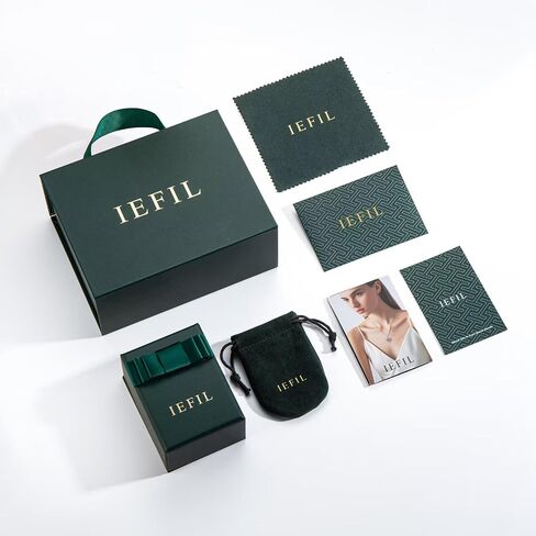 Iefil 1.4CT-2CT Lab Grown Birthstone for Women, Lab-Created Moissanite Brands for Women, Emerald Cut Engagement Rings, GRC Certified, 925 Sterling Silver with Rhodium Plating, Sizes 6-8 in Kuwait