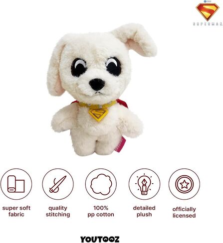 Youtooz DC Comics Krypto Plush Keychain, Collectible Krypto Plush Keychain Bag Charm from the DC Comics Plush Collection in Kuwait