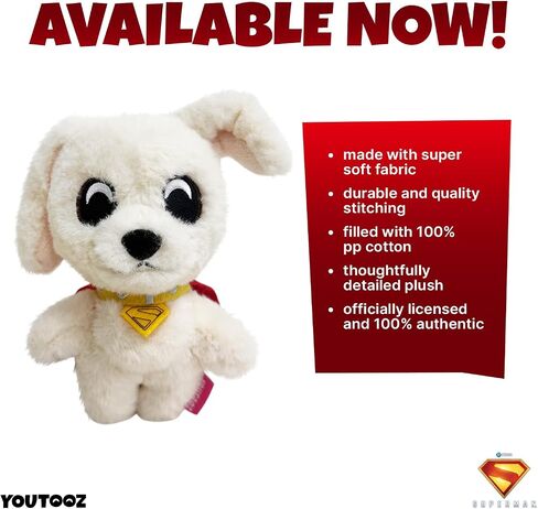 Youtooz DC Comics Krypto Plush Keychain, Collectible Krypto Plush Keychain Bag Charm from the DC Comics Plush Collection in Kuwait