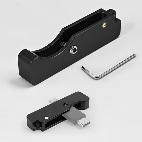 Upgraded Aluminum Flip Holder Keychain Protective Cover Compatible with YubiKey 5Ci – Full Aluminum Metal Case, Center-Fixed Slide Design, Dual-End Access, Keychain Carry,Black in Saudi Arabia