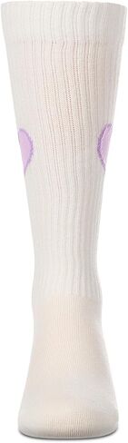 MeMoi Girls Filled Heart Ribbed Cotton-Rich Novelty Knee High Sock in Kuwait