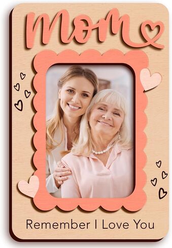 NewEleven Birthday Gifts for Mom - Mommy Magnet Picture Frame Gift, Mom Birthday Gifts From Daughter, Son, Kids - Meaningful Gift for Mother, Moms, Mommy, Step Moms, Mother In Law - Magnet Photo Frame in Saudi Arabia