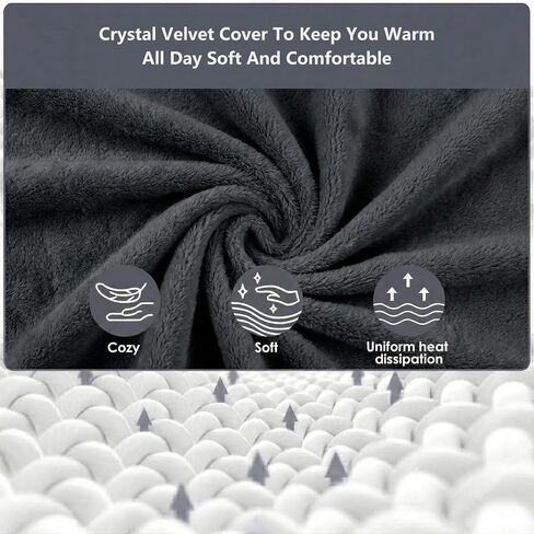 U-Shaped Neck Hot Water Bottle, BS1970:2012 Certified Natural Rubber, 1L Wearable Cervical Heating Pad, Crystal Velvet Cover, Shoulder Warmer for Neck Pain & Arthritis Relief in Saudi Arabia