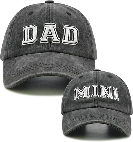 Dad Mini Baseball Cap, Adjustable Embroidered Cotton Papa Son Daughter Matching Family Hats in Saudi Arabia