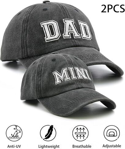 Dad Mini Baseball Cap, Adjustable Embroidered Cotton Papa Son Daughter Matching Family Hats in Saudi Arabia
