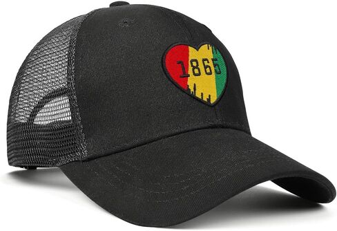Juneteenth Black History Month Embroidered Baseball Cap, African American Pride Gift Adjustable Hat for Men Women in Kuwait