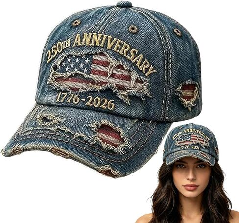 oo&ylyuelang 250th Anniversary Hat,250 Year American Anniversary Baseball Cap Adjustable Patriotic Hats,Unisex Style in Kuwait