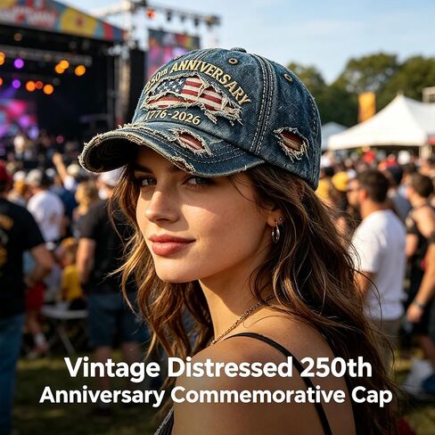 oo&ylyuelang 250th Anniversary Hat,250 Year American Anniversary Baseball Cap Adjustable Patriotic Hats,Unisex Style in Kuwait