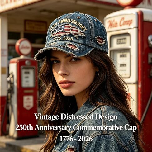 oo&ylyuelang 250th Anniversary Hat,250 Year American Anniversary Baseball Cap Adjustable Patriotic Hats,Unisex Style in Kuwait
