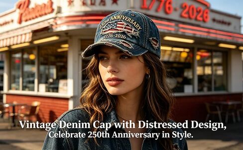 oo&ylyuelang 250th Anniversary Hat,250 Year American Anniversary Baseball Cap Adjustable Patriotic Hats,Unisex Style in Kuwait