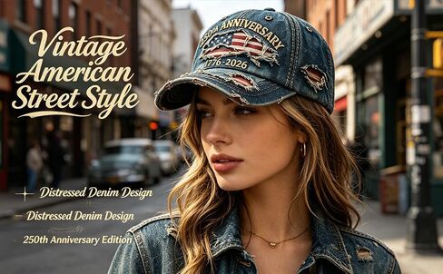 oo&ylyuelang 250th Anniversary Hat,250 Year American Anniversary Baseball Cap Adjustable Patriotic Hats,Unisex Style in Kuwait