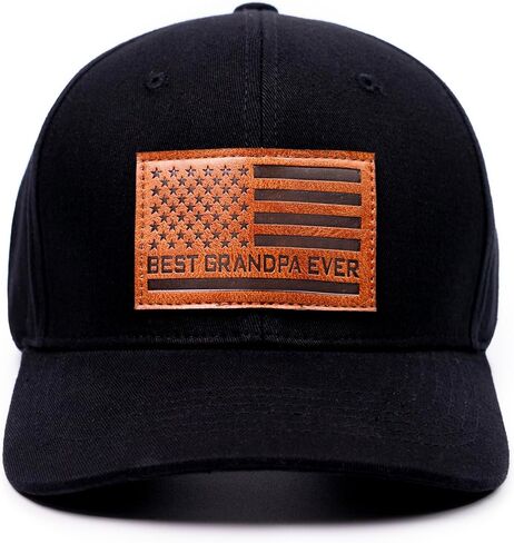 68LDROOTER Best Grandpa Ever Hat, Funny Grandpa Hat Fathers Day Birthday Gifts for Dada Papa from Grandaughter Son Black Cap in Saudi Arabia