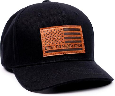 68LDROOTER Best Grandpa Ever Hat, Funny Grandpa Hat Fathers Day Birthday Gifts for Dada Papa from Grandaughter Son Black Cap in Saudi Arabia