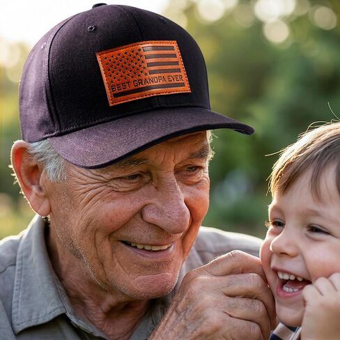 68LDROOTER Best Grandpa Ever Hat, Funny Grandpa Hat Fathers Day Birthday Gifts for Dada Papa from Grandaughter Son Black Cap in Saudi Arabia