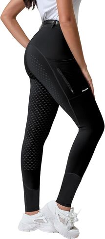 Women's Horse Sports Riding Tights Pants Knee-Patch Equestrian Breeches Horseback Schooling for Women in Saudi Arabia