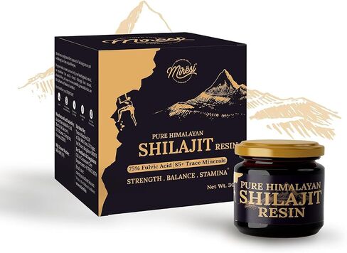 Miresi Shilajit Resin for Men & shilajit for Women – Authentic Gold-Grade Shilajit | 85+ Trace Minerals & Fulvic Acid | Supports Energy, Stamina & Immunity | Lab-Tested & Pure | 30g in Kuwait