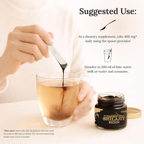 Miresi Shilajit Resin for Men & shilajit for Women – Authentic Gold-Grade Shilajit | 85+ Trace Minerals & Fulvic Acid | Supports Energy, Stamina & Immunity | Lab-Tested & Pure | 30g in Kuwait